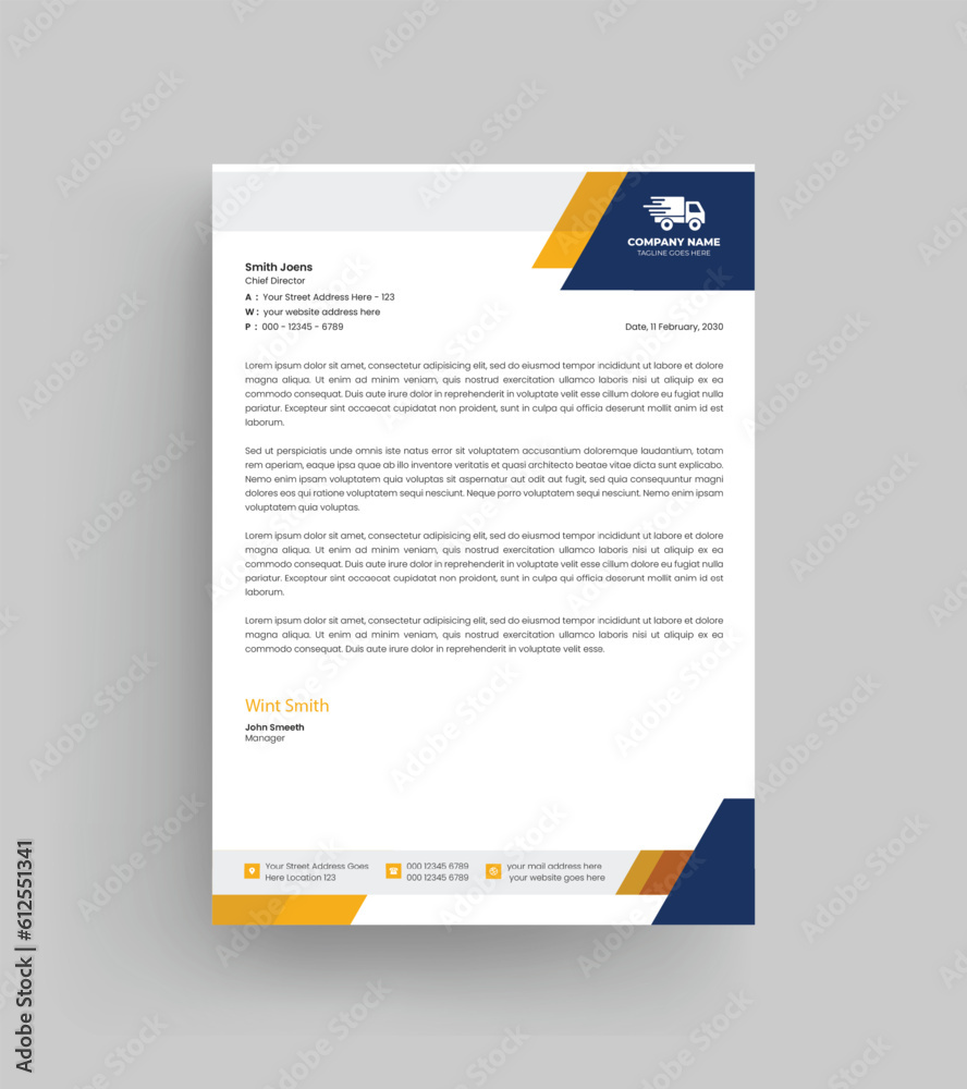 Moving Service Business style letter head templates for your project design, Vector illustration. Moving Service Business style letter head templates for your project design, Vector illustration.