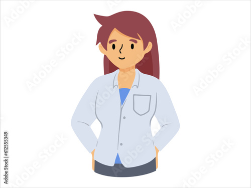 character people Lecturer wearing uniform