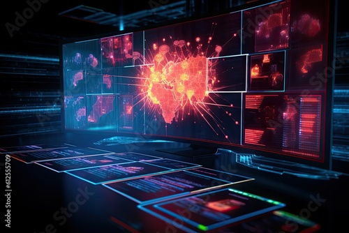  The world represented holographically- made with Generative Ai	
