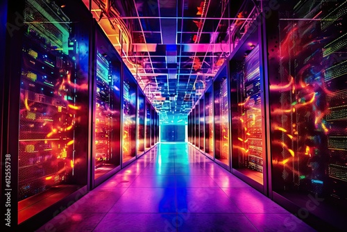 Big Server room - made with Generative Ai	
