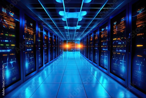 Large Data Center - made with Generative Ai	
