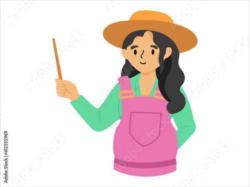 character people Farmer wearing uniform
