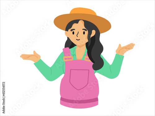 People Farmer Character wearing uniform
