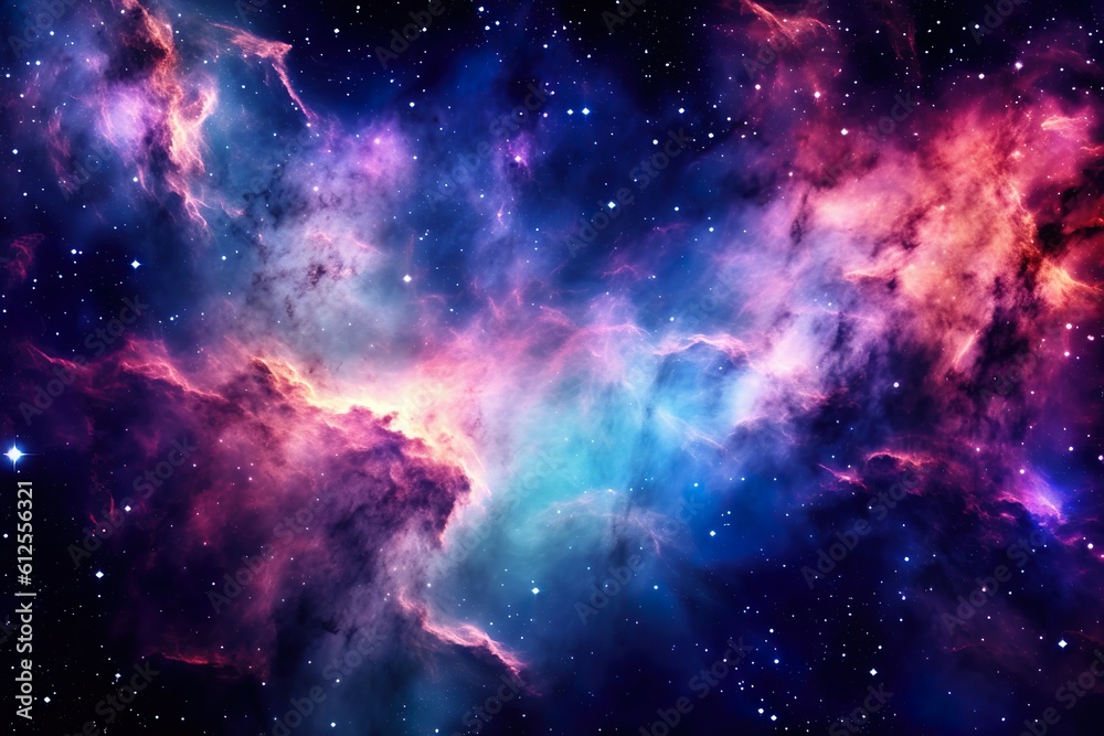 Naklejka premium Galaxy used as background | Generative AI 