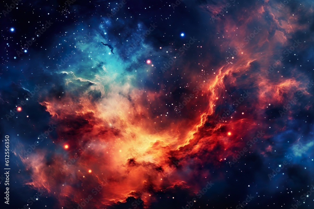 Naklejka premium Galaxy used as background | Generative AI 