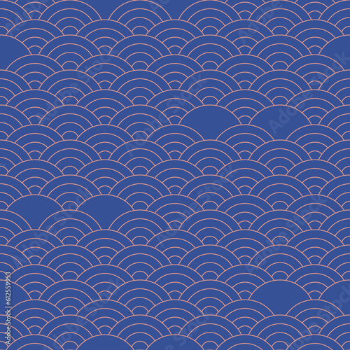 Editable and Seamless Fish Scale/Scallop Pattern (Version 2)