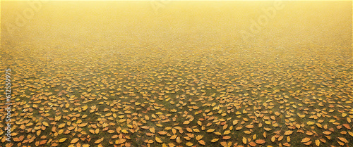 落ち葉の絨毯　Generative AI