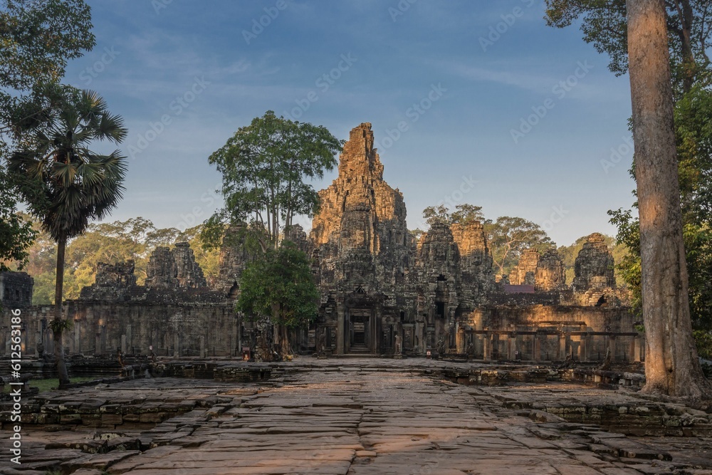 Obraz premium Beautiful shot of the Angkor Wat Temple in Siem Reap, Cambodia