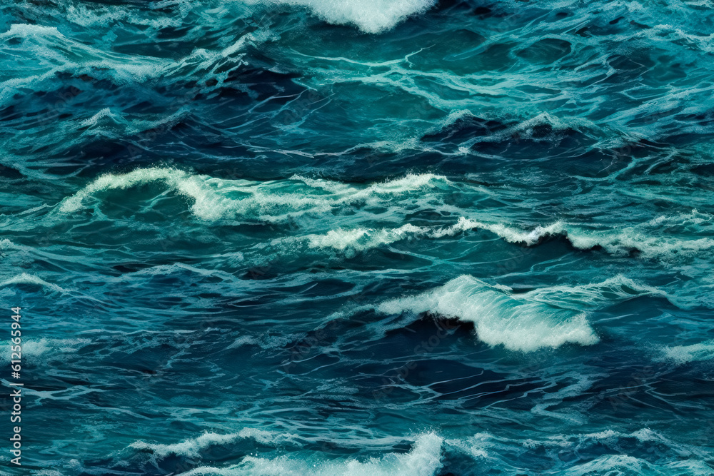 Fototapeta premium Seamless photo pattern of the texture of the surface of sea waves