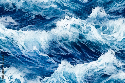 Seamless photo of the surface of sea waves