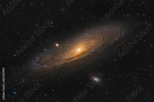 Fototapeta Naklejka Na Ścianę i Meble -  Scenic shot of the Andromeda galaxy in the universe