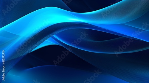 A beautiful modern blue background with lines  curves. Create with generative ai.