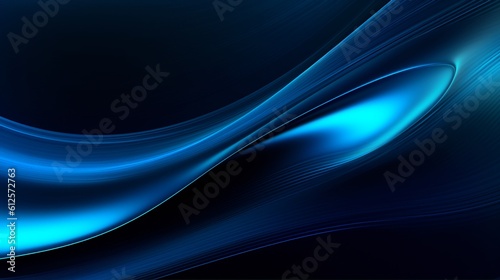 A beautiful modern blue background with lines  curves. Create with generative ai.