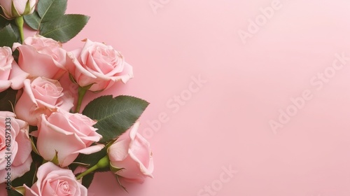 Wallpaper Mural A beautiful background with real roses. Romantic, Love, Valentine Day, Passion. Create with generative ai. Torontodigital.ca