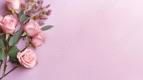 Wallpaper Mural A beautiful background with real roses. Romantic, Love, Valentine Day, Passion. Create with generative ai. Torontodigital.ca