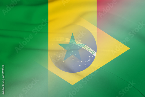 Senegal and Brazil government flag international contract BRA SEN