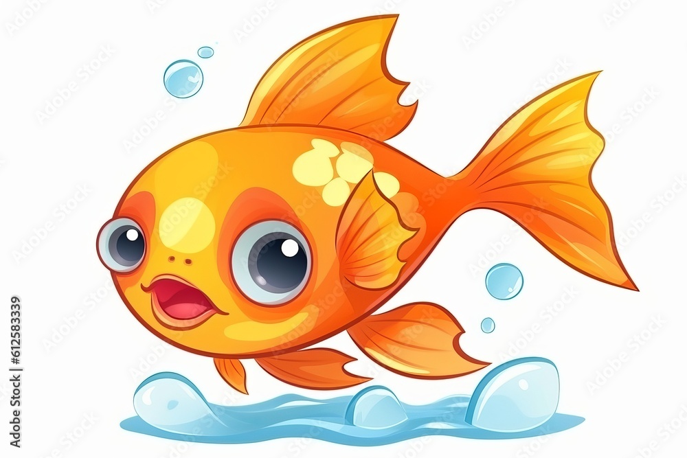 金魚のイラスト,Generative AI AI画像 金魚のイラスト,Generative AI AI画像