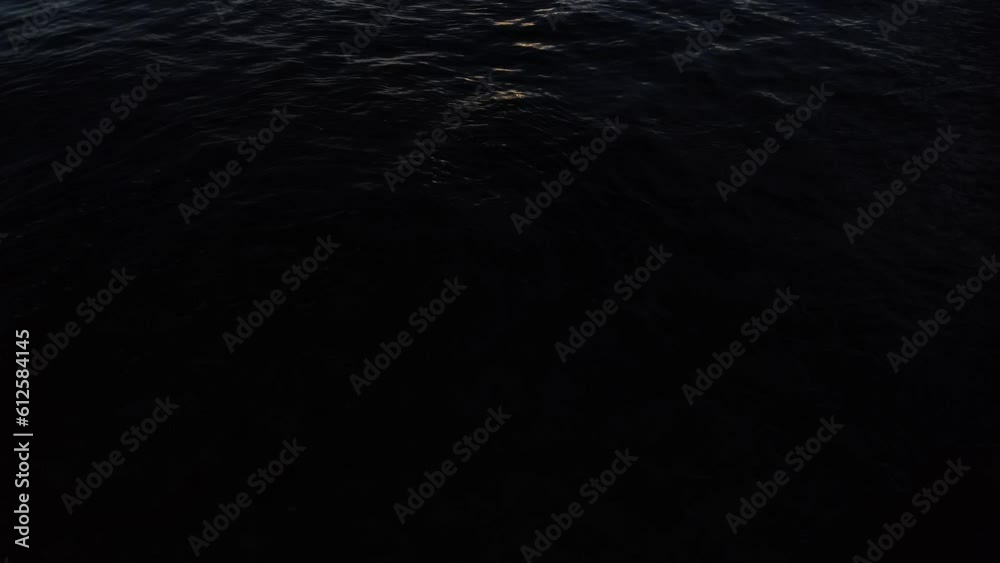 Water surface of an ocean in motion with the reflection of sunlight during sunset Water surface of an ocean in motion with the reflection of sunlight during sunset