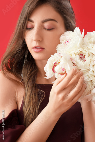 Beautiful young woman with ...