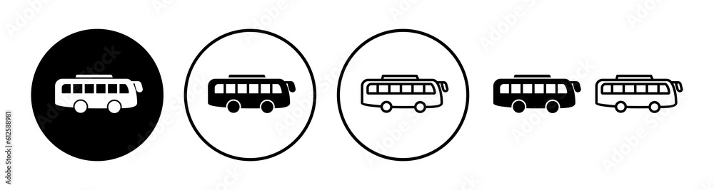 Bus icon vector. bus vector icon