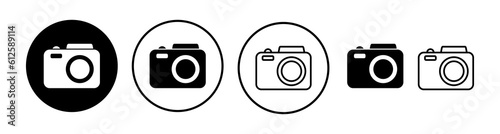 Camera Icon in trendy flat style isolated. Camera symbol web site design
