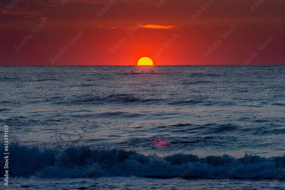 Mesmerizing sunset over the ocean
