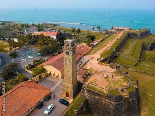 Fotografija Aerial shot of the Galle Dutch Fort in sri lanka