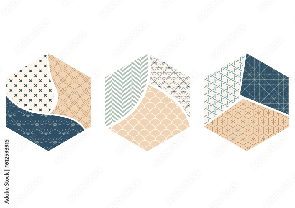 Geometric background with Japanese pattern. Abstract art in Asian poster design. Logo and icon design. Geometric background with Japanese pattern. Abstract art in Asian poster design. Logo and icon design.