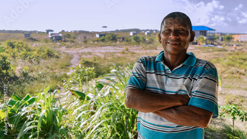 Indigenous man in front of his lands in Nicaragua's Caribbean
