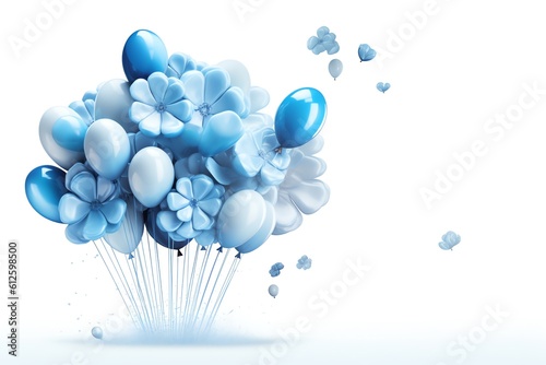 blue balloons
