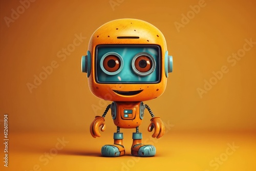 ロボットのイラスト,Generative AI AI画像 © beeboys