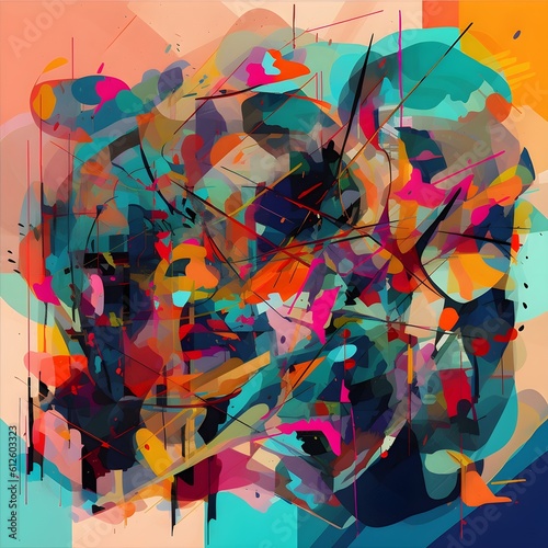 abstract colorful background generative art