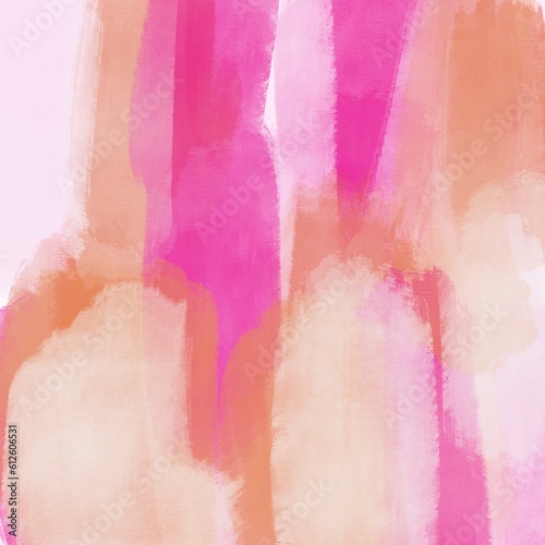 Orange and Pink Gouache Abstract Painting Background