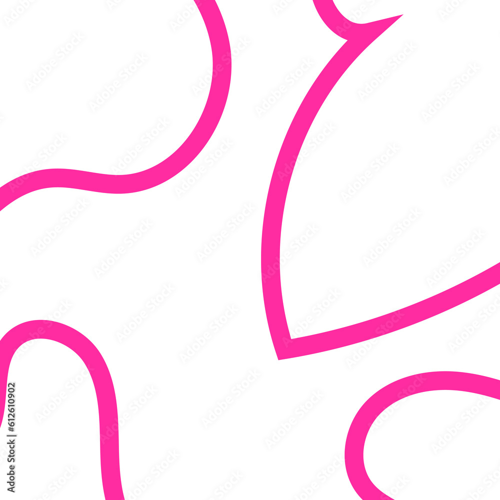 Pink Outline Frame Abstract Shapes Pink Outline Frame Abstract Shapes