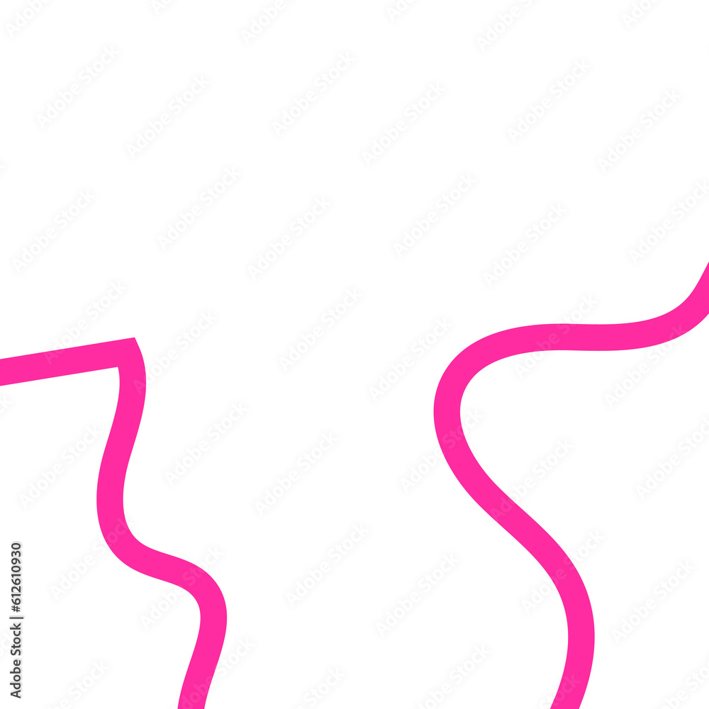 Pink Outline Frame Abstract Shapes Pink Outline Frame Abstract Shapes