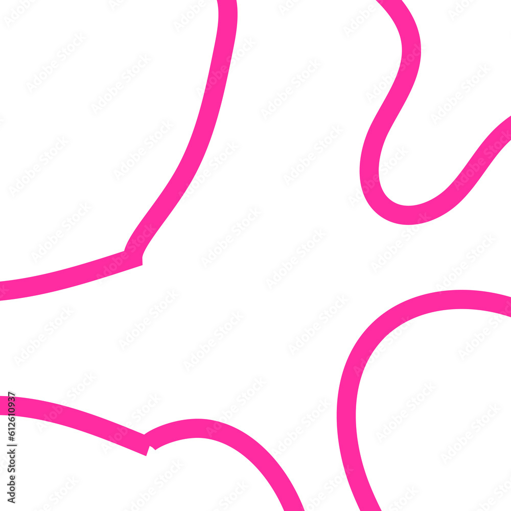 Pink Outline Frame Abstract Shapes Pink Outline Frame Abstract Shapes