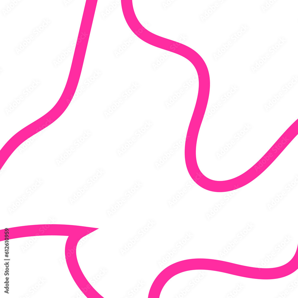 Pink Outline Frame Abstract Shapes Pink Outline Frame Abstract Shapes