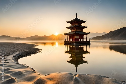 Timeless Reflections: The Majestic Pagoda's Journey through Centuries