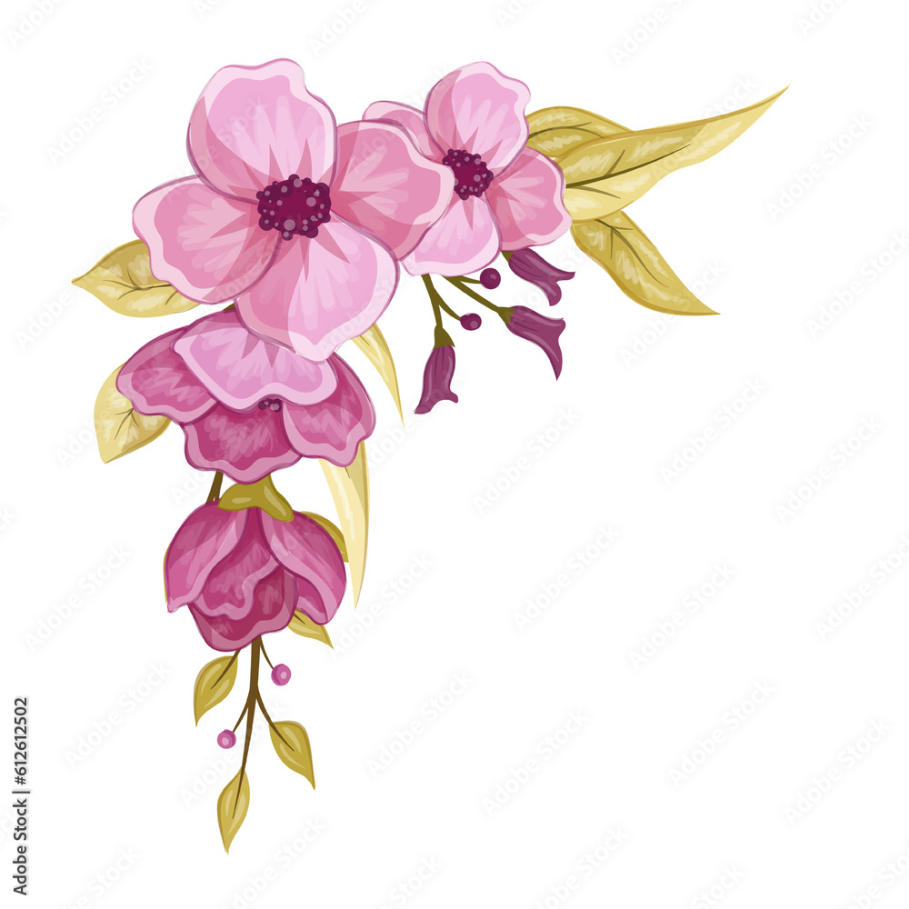 Fototapeta premium flower, vector, design, illustration, graphic