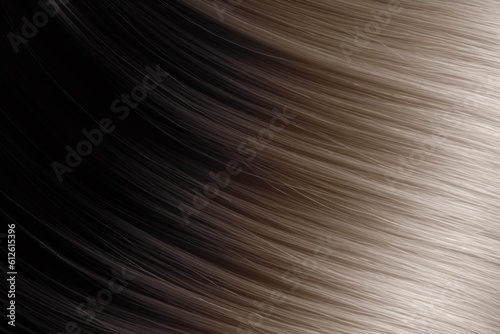 Close-up on luxurious straight glossy hair. Generative AI 