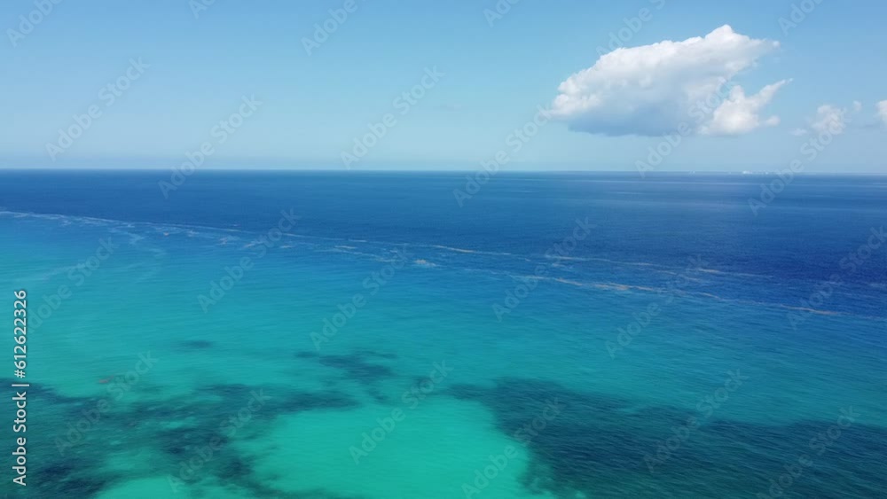 Breathtaking view of the Caribbean Sea on a sunny day Breathtaking view of the Caribbean Sea on a sunny day