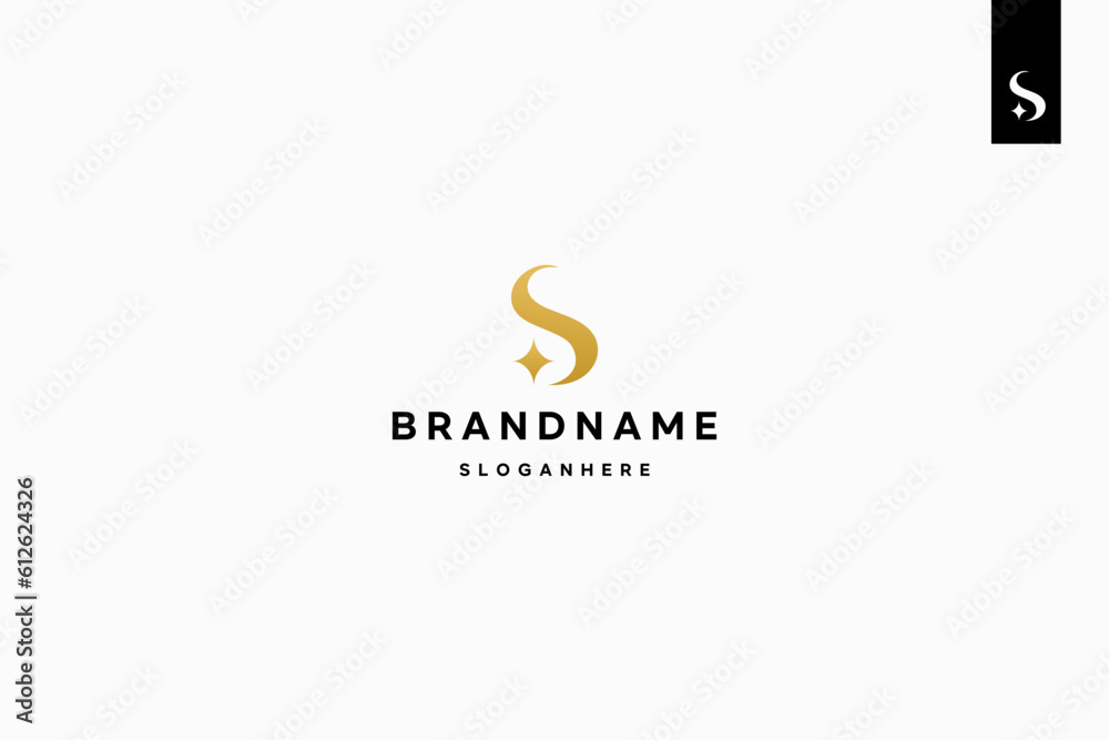 Letter S logo design, S monogram logo design minimal creative modern