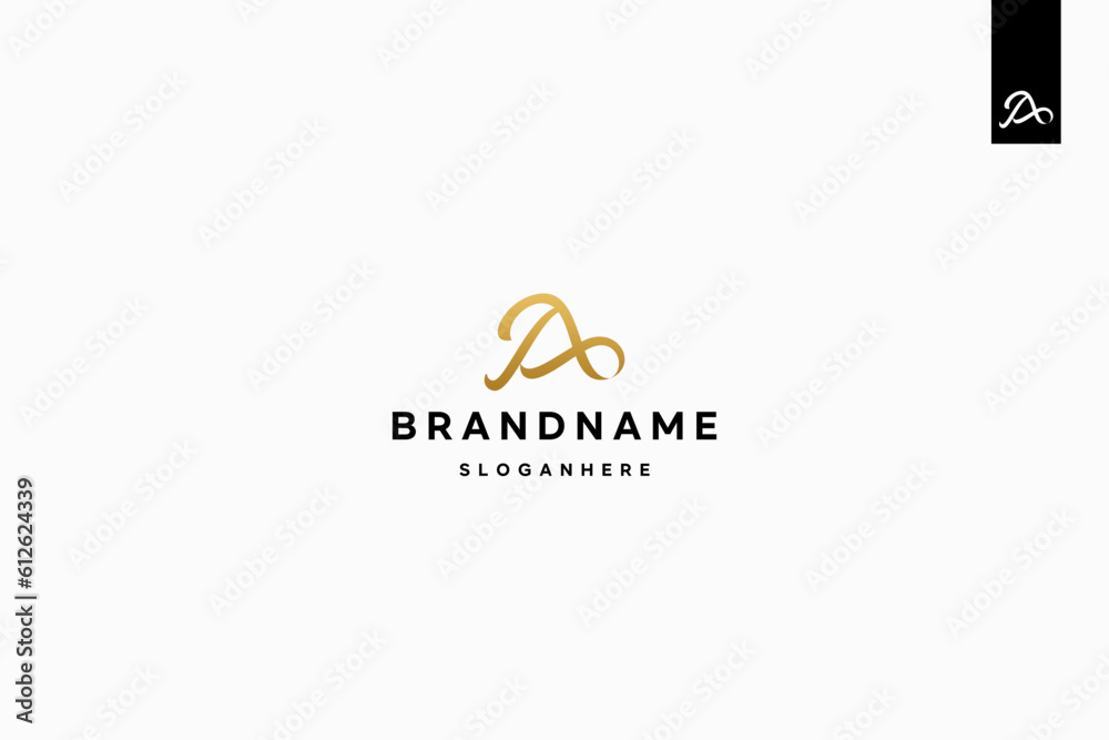 Letter A logo design, A monogram logo design minimal creative modern