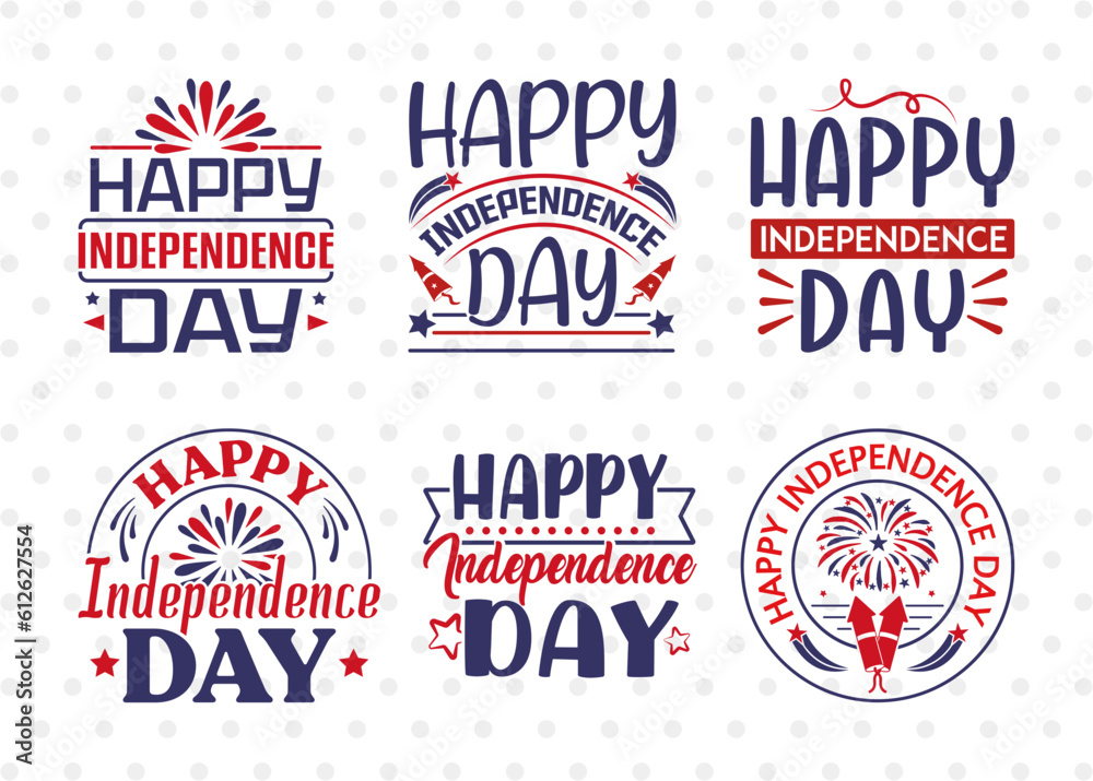 Happy Independence Day SVG Bundle, 4th Of July Svg, Independence Day Svg, America Svg, Patriotic Svg, USA Flag, Holiday Svg, Forth July Quote, ETC T00479