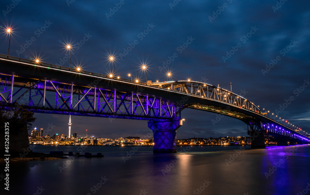 Fototapeta premium Auckland Harbour Bridge at Night