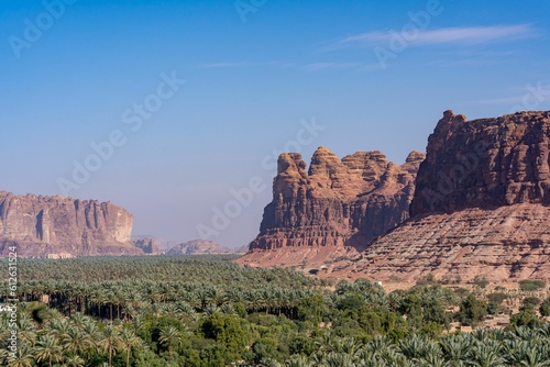 Canyons in ALUla in (Saudi Arabia), Nabataeans, Hegra,