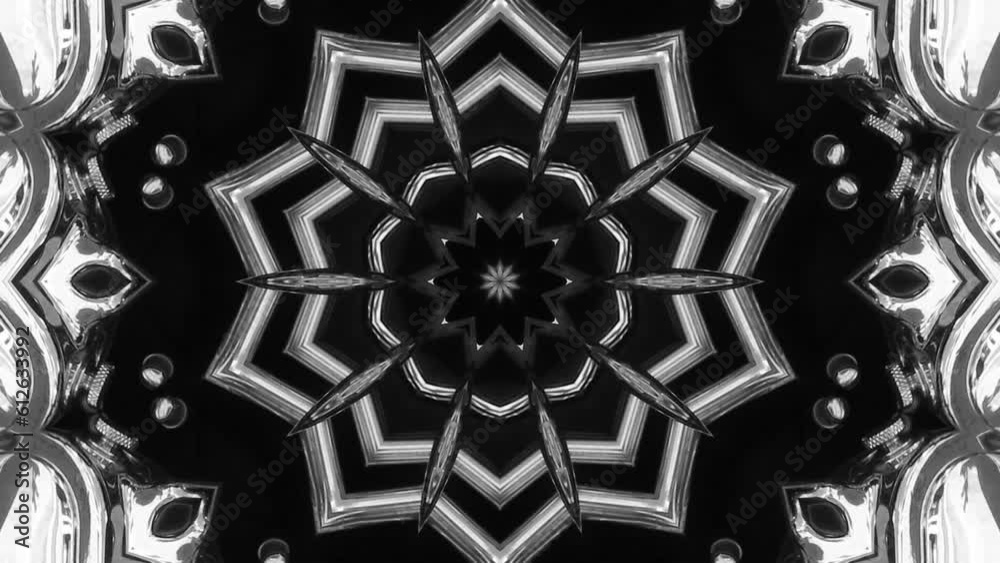 Kaleidoscope Black and White 10