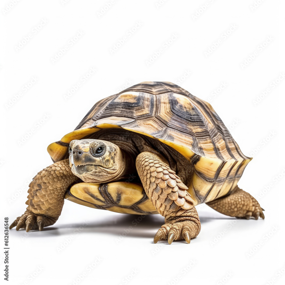 Obraz premium Desert Tortoise (Gopherus agassizii) walking slowly