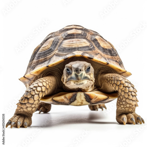 Desert Tortoise (Gopherus agassizii) walking slowly