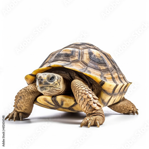 Desert Tortoise (Gopherus agassizii) walking slowly photo